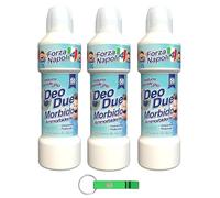 Deo DUE Adoucissant concentré parfum de Naples Ammorbidente Concentrato Idéal pour tous les vêtements, 50 lavages 3 x 1 litre + porte-clés Beni Culinari gratuit