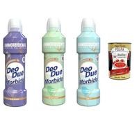 Déo Due Adoucissant concentré Premium Collection 3 x 1 l - 3 variantes de parfum Dream + Nature + Sky - 3 x parfumés (3 x), jusqu'à 50 lavages, linge extra doux + Polpa Italian Gourmet