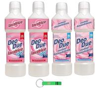 DEO DUE Fiori Rosa Pack de test 2 x lessive 1 l + 2 x adoucissant concentré 1 l + porte-clés Beni Culinari