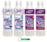 DEO DUE Pack test Fleur Oriental 2 x lessive 1 l + 2 x adoucissant concentré 1 l + porte-clés Beni Culinari