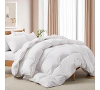Deodar Couette 200x220 | 4 Saisons pour Lit 2 Personnes | 420 GR/m² Rembourrage en Duvet et Plumes d'oie Blancs | 100% Coton Housse | Lavable | Certifié Öko-Tex et RDS | Blanc