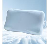 Deodar Oreiller en Mousse à mémoire de Forme avec Housse en Gel Oreiller rafraîchissant Oreiller Ergonomique Confort Doux et Respirant Oreiller de Sommeil (60cmx36cmx11cm/9cm) Blau