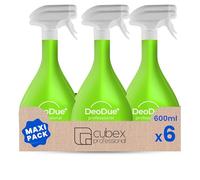 Deodeux+ Professional FRESH 6 x 600 ml - Parfum environnemental biphasique, chaque pulvérisation dure jusqu'à 72 heures et neutralise les mauvaises odeurs - notes agromées et fruitées
