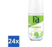 Déodorant à bille Fa Caraïbes Citron 50 ml - Pack avantage - 24 pièces