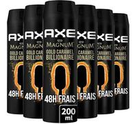 Déodorant - Axe - Magnum Gold Caramel Billionnaire - 200ml - Lot De 6 - 48h De Fraîcheur