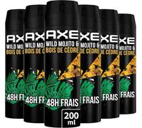Déodorant - Axe - Wild - Spray 200ml - Parfum Mojito - Lot De 6