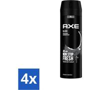Déodorant corps Axe noir 200 ml - Pack avantage - 4 pièces
