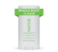 Déodorant corps entier Native en stick, contient des ingrédients d'origine naturelle. Déodorant pour hommes et femmes | Protection anti-odeurs 72
