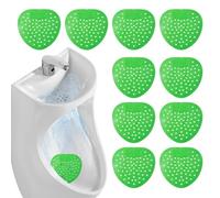 Déodorant d'écran urinoir - 19 x 17 cm PP - 10 pièces - Tapis urinoir anti-éclaboussures - Protection anti-éclaboussures - Bloc désodorisant pour toilettes - Tapis désodorisant pour toilettes