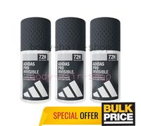 Déodorant invisible Adidas pour hommes Pro roll-on sans marques blanches...