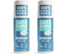Déodorant naturel à bille Salt of the Earth - Océan et noix de coco - Végan, certifié Leaping Bunny, fabriqué au Royaume-Uni - 75 ml (Lot de 2)