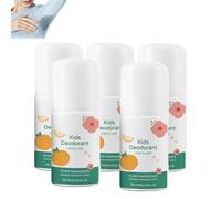 Déodorant naturel pour enfants et adolescents, déodorant roll-on contre la transpiration, rouleau déodorant doux pour protéger la peau, prévenir la peau sèche, déodorant corporel hypoallergénique