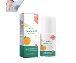 Déodorant naturel pour enfants et adolescents, roll-on contre la transpiration, rouleau de déodorant doux pour protéger la peau, prévenir la peau sèche, hypoallergénique, déodorant corporel, frais (1