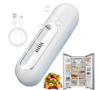 Déodorant pour réfrigérateur, désodorisant pour réfrigérateur, mini générateur d'ozone, désodorisant de réfrigérateur, recharge USB pour congélateur, garde-robe, voiture (C)