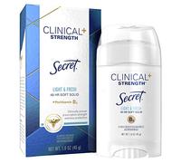 Déodorant Secret, léger et frais, à efficacité clinique, 45 g Boîte.