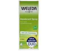 Déodorant Spray Citrus - Weleda - Duo - 2 X 100 Ml - Sans Sels D'aluminium