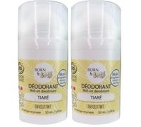 Déodorant Tiaré, Bio certifié Ecocert, 50 ml (Lot de 2)