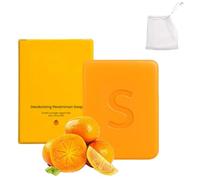 Deodorizing Persimmon Soap, Japanese Persimmon Soap, Bar for Body Odor & Old People Smell, Natural Moisturizing Cleanser for Face and Body (1 Pcs)