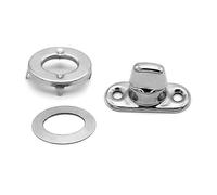 Deolven Fermoir Sac, 12 Ensembles Attaches Fermeture à Bouton Tournant, Accessoires pour Sac a Main, Verrous à Torsion pour Couverture en Toile de Canopée de Bateau