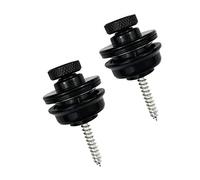 Deolven Verrous de Sangle pour Guitare,2 Pièces Métal Boutons de Sangle de Guitare Attaches Rapides Sangle Serrure Attaché Bouton pour Guitare Acoustique Noir
