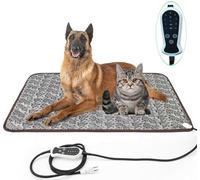DEOMAN Coussin chauffant pour animaux de compagnie pour garder les chiens et les chats au chaud - Minuteur intelligent - Contrôle précis de la température - Imperméable - Matériau durable - Nettoyage