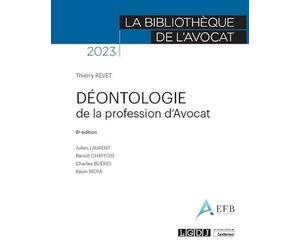 Déontologie de la profession d'avocat (2023)