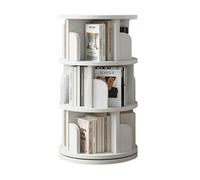 DEOPXF Bibliothèque Tournante Rotation Libre À 360° Stockage Multicouchebibliotheque Angle Plateau Tournant en Alliage De Base Épaissi Stable Durable(Blanc,98cm)