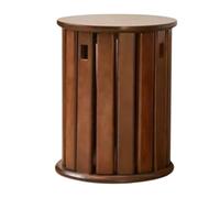 DEOPXF Lot de 4 Tabourets Empilables Faciles À Déplacer Grâce À Leurs roulettes Robustes Et Durables Empilables pour Gagner de La Place Résistants À l'usure Et Aux Rayures(Walnut,Without Wheels)