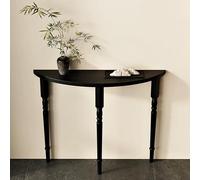 DEOPXF Table De Canapé en Bois De Pin Fabriquée À L'aide De Techniques De Tournage Traditionnelles avec des Bords Arrondis Et Une Table D'entrée De Construction Robuste(Noir,120x25x90cm)