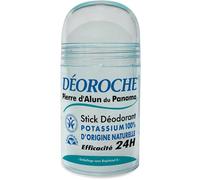 Déoroche Déodorant Stick Bleu Pierre d’Alun du Panama - Potassium d’Origine 100 % Naturelle - Efficace Pendant 24 heures - 120 g