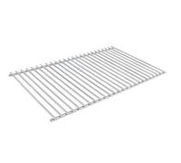 DEOS Grille Barbecue 50x33cm Acier Inoxydable AISI 304 - Grille Pain Inox Facilement Raccourcissable - Compatible avec Autres Types - Matériau 7+5mm - Conception Modulable pour Largeurs Variables