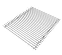 DEOS Grille Barbecue Acier Inoxydable 50x45cm - Conception Ajustable et Combinable - AISI 304 - Grille Barbecue Inox 7+5mm - Compatible Gril Électrique - Idéale pour Grille Barbecue Ronde & Weber