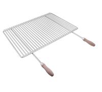 DEOS Grille Barbecue Acier Inoxydable Réglable 60-70x45cm - Grille Pain Inox AISI 304 - Idéale pour Cheminées Intérieures/Extérieures - Grille Barbecue 60x45 - Ajustement Largeur 60-70cm - Robuste