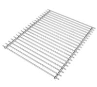 DEOS Grille Barbecue en Acier Inoxydable 45x37cm - Compatibilité Modulable - AISI 304 Européen - Grille Pain Inox de Qualité - Matériau Diamètre 6+4mm - Idéale pour Grills Personnalisés