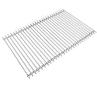 DEOS Grille Barbecue Inox 65x37cm - Grille Acier Inoxydable Européen AISI 304 - Modulaire et Raccourcissable - Idéale Pour Grils - Diamètre Matériau 6+4mm - Compatible Grille Barbecue Électrique