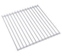 DEOS Grille Barbecue Inox AISI 304 - Acier Européen - Réglable 28x30 cm - Matériau 6+4 mm - Idéal Pain et Barbecue - Durable et Résistant à la Corrosion - Facile à Nettoyer - Accessoire Essentiel