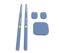Deosdum Batterie Virtuelle avec Technologie de Détection de Mouvement 3D | Kit de Batterie de Réalité Virtuelle, Construction en ABS, Batterie de Baguette 260mAh, Pédale 180mAh, Module Audio 900mAh,