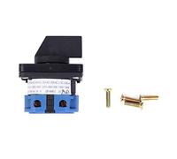 Deosdum Interrupteur rotatif 2 positions AC 660 V 20 A 2 positions 4 bornes de type de verrouillage Interrupteur de commande Charles Rotatif Marche/Arrêt