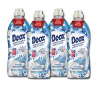 Deox - Adoucissant machine à laver concentrée, 180 lavages, fleurs de printemps, vêtements doux et parfumés, avec technologie Fresh Protection, 900 ml x 4 paquets
