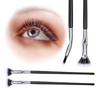 Deozu Lot de 2 brosses à cils festonnées pliantes en forme d'éventail - Outil de maquillage - Outil de maquillage - Pour cils supérieurs et inférieurs