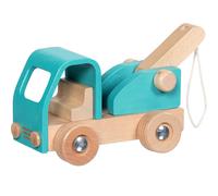 Dépanneuse en bois bleue