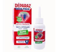 DÉPARAZ-POUX® Crystal - Lotion Anti-Poux et Lentes | Élimine Poux & Lentes Rapidement | Nouvelle Génération | 100% Efficace en 1 Application | Sans Peignage |100mL
