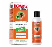 Deparaz Shampoing traitant Anti-Poux et Lentes, Sans Peignage,150ML