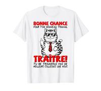 Départ Collègue Travail & Nouvel Emploi, Adieu Traître T-Shirt Graphique avec Valeur