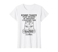 Départ Collègue Travail, Nouvel Emploi Humour, Adieu Traître T-Shirt Graphique avec Valeur