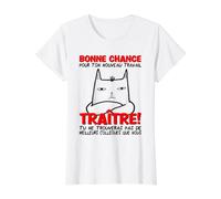 Départ Collègue Travail, Nouvel Emploi, Traître Bonne Chance T-Shirt Graphique avec Valeur