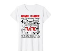 Départ Collègue Travail | Traître Nouvel Emploi T-Shirt Graphique avec Valeur