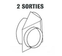 Départ de Gaine 2 Sorties diamètre 310mm pour HPV MAX - SOVELOR-DANTHERM - ACC2050