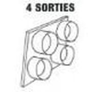 Départ de Gaine 4 sorties 4 x 400 mm pour Titan 240 et Scudo 240 - SOVELOR-DANTHERM - ACC1319