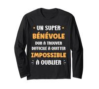 Départ Humour Bénévole Homme metier Original Super Bénévole Manche Longue